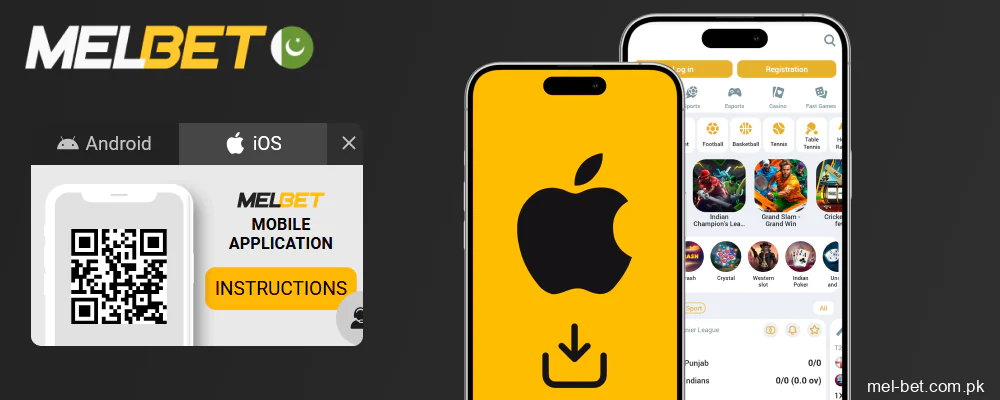 Melbet iOS app download instructions for iPhone and iPad in Pakistan