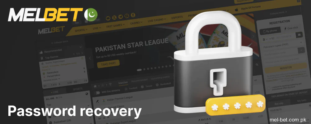 Steps to recover your Melbet login password